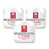 Rejuvenative moisturizer - BREAST ENHANCING CREAM With Natural Herbal Infusion - Moisturizer cream - 3 Jars - 12 Ounces