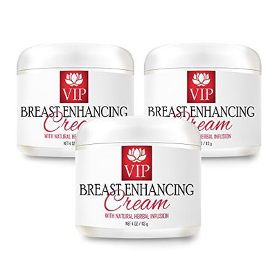 Rejuvenative moisturizer - BREAST ENHANCING CREAM With Natural Herbal Infusion - Moisturizer cream - 3 Jars - 12 Ounces