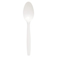 Solo Medium Weight Polypropylene Teaspoons - 1000/Carton - 1 x Teaspoon - Breakroom - Disposable - Polypropylene - White