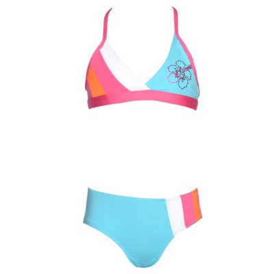 Pink Platinum Girls 4 Turquoise Bikini UV Protection Swimsuit
