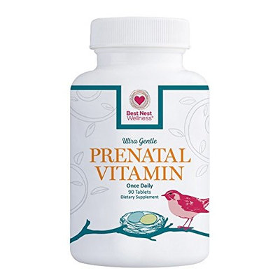 Mama Bird AM/PM Prenatal Multivitamin | Methylfolate (Folic Acid), Methylcobalamin (B12), 100% Natural Whole Food Organic Herbal Blend, Vegan, Twice Daily Prenatal Vitamin, 60 Count, Best Nest…
