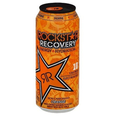 Rockstar Energy Drink, Orange Recovery, 16 Ounce (Pack of 24)