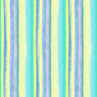 Blue Mountain Wallcoverings Blue Mountain MultiStripe Wallcovering, Pastel Blue/Green/Yellow