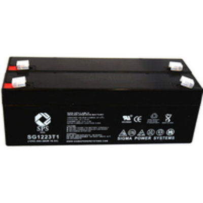SPS Brand 12V 2.3 Ah Replacement Battery for Brentwood Instruments 320 DEFIB (2 pack)
