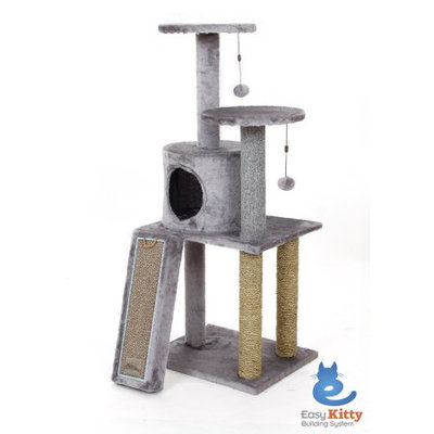 One Source International, Llc Cat Craft Cc Easy Kitty Cat X-large Playset 45 In - Grey