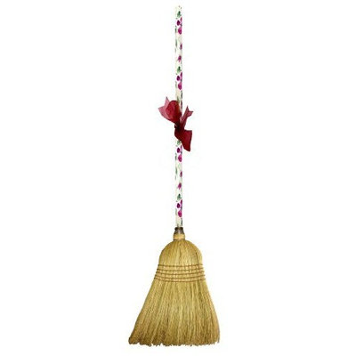 Cute Tools Garden Broom - Landscaping Instrument, Sweep and Dust With This Garden Accessory, Hand Painted Wooden Broomstick In The USA, Durable Yard and Gardening Equipment From CuteTools! - Art For A Cause, Rose Floral
