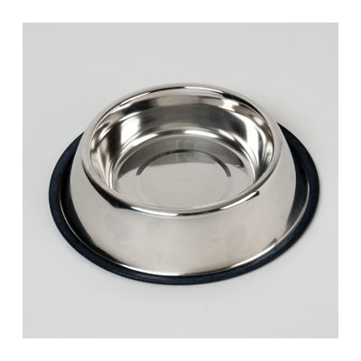 Dollaritemdirect PET BOWL STAINLESS STEEL 32 OZ ANTI-SKID 208G, Case Pack of 48
