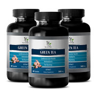 Green tea leaves powder - GREEN TEA EXTRACT - Brain balance - 3 bottles 180 capsules