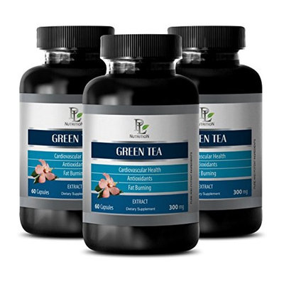 Green tea leaves powder - GREEN TEA EXTRACT - Brain balance - 3 bottles 180 capsules