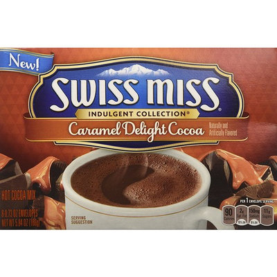 Swiss Miss, Hot Cocoa Mix, Indulgent Collection, Caramel Delight, 8 Count, 5.84oz Box (Pack of 3)