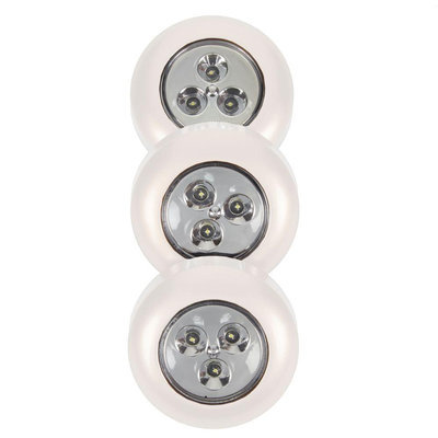 LightIt! Under Cabinet Lighting White Stick-On Light (3-Pack) 30010-308