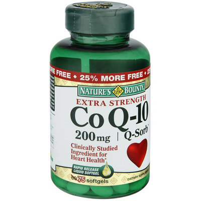 Nature's Bounty Extra Strength Co Q-10 200 mg Rapid Release Softgels, 75 OZ