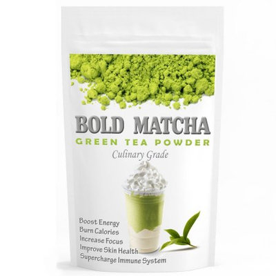 Wmbr Corp Bold Matcha (160z) - USDA Organic, Kosher & Non-GMO Certified, Vegan and Gluten-Free. Pure Matcha Green Tea