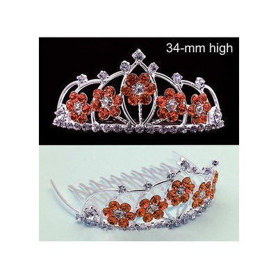 Bridal Flower Girl Prom Party Green Crystal Tiara T26