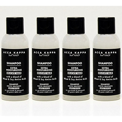 Acca Kappa White Moss Body Shampoo 75 ml Travel Bottles (Pack of 4)
