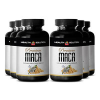 Maca root extract pills - PREMIUM MACA 1300MG - increase fertility (6 Bottles)