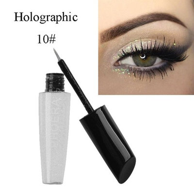 Smoky Eyeshadow,vmree 3D Waterproof Glitter Liquid Eyeliner Shimmer Highlighter Face Powder Palette Face Base shine Illuminator Makeup