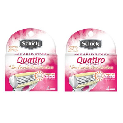 Schick Quattro for Women Razor Refill, Ultra Smooth, 8 Ct