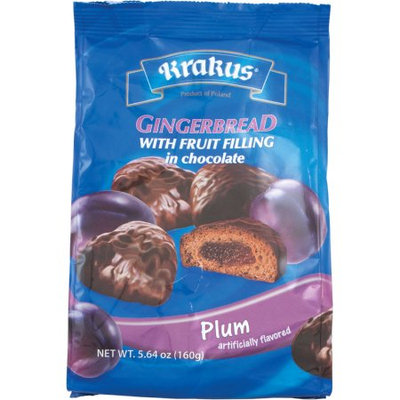 Square Enterprises Corp Krakus-Gingerbread with fruit filling in chocolate-Plum