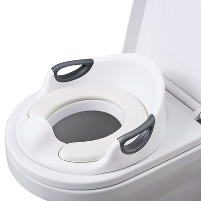 Potty Training Seat For Kids Boys Girls Toddlers Toilet Seat For Baby With Cushion Handle And Backrest Toilet Trainer For Round And Oval Toilets