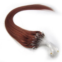 18'' Remy Loops Micro Rings Beads Tipped Human Hair Extensions 17colors for Your Best Selection