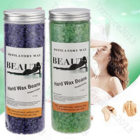 Depilatory Hard Wax Brazilian Beans Hot Film Waxing Bead For Hair Removal ,14 Ounce/400g (Mixed
