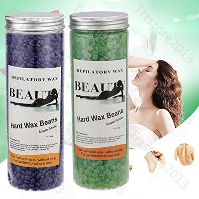 Depilatory Hard Wax Brazilian Beans Hot Film Waxing Bead For Hair Removal ,14 Ounce/400g (Mixed