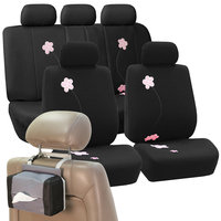 Car Seat Covers High Quality Sets in Black For Car SUV Free Gift Tissue Dispenser
