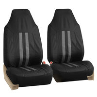 Car Seat Covers for Auto Oxford Water Proof Pet Dog Black Gray 4 Headrests