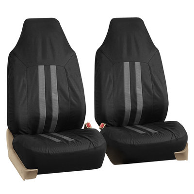 Car Seat Covers for Auto Oxford Water Proof Pet Dog Black Gray 4 Headrests