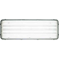 J & D Manufacturing J;D Manufacturing- LEDB-6-24NL Rotating T8 LED Lighting with Night Light, Frosted 4100*K Tubes with Clear Lens,2x 4', 6 LED Tubes, 110-277 Volts, .98/.16 Amps