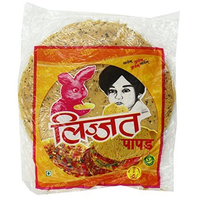 Lijjat Papad, Punjabi Masala, 7.06-Ounce Pack (Pack of 20)