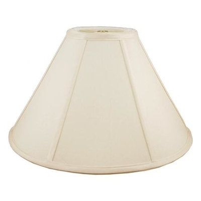 Round Coolie Lampshade in Eggshell (18 in. Diam x 10 in. H)
