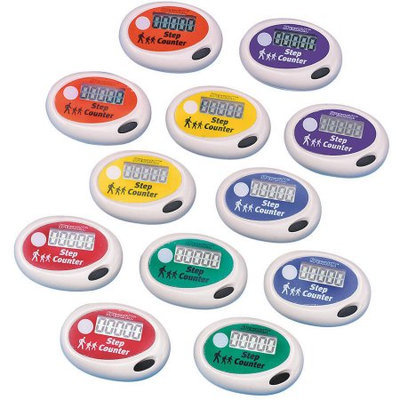 Pedometer Set - Spectrum Step Pedometers (pack of 12)