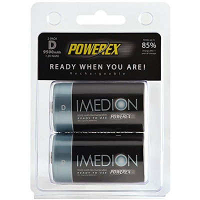 Powerex MHRCI2 Imedion C 5000mAh 2-Pack Rechargeable Batteries