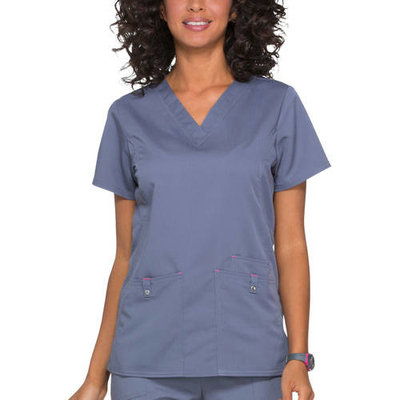 SCRUBSTAR Women's Premium Collection Stretch Rayon V-Neck Scrub Top