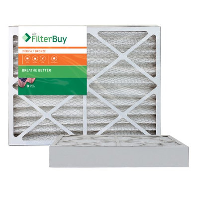 AFB Bronze MERV 6 24x30x4 Pleated AC Furnace Air Filter. Filters. 100% produced in the USA. (Pack of 2)