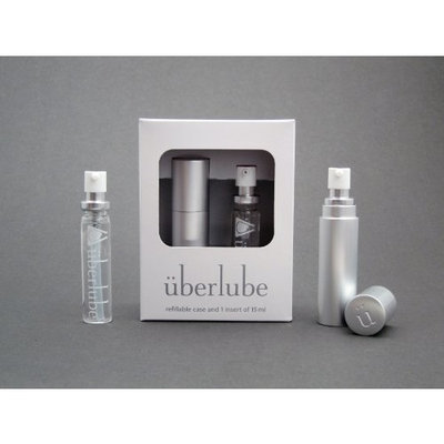 Überlube Good-to-Go Travel Case Silver with 15ml Refill: Health & Personal Care