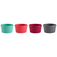 Trudeau Assorted Color Silicone Ramekin, Set of 4