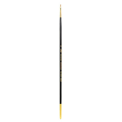 Silver Brush Renaissance Series Long-Handle Paint Brush 7102, Size 0, Bright Bristle, Sable Hair, Multicolor