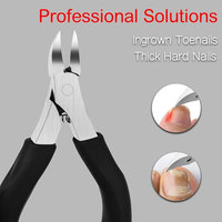 Ingrown Toenail clippers , Used For Thick Toenails 、Fungi Toenails 、Ingrown Toenails. Long Handle, Leather Packaging, Safe Storage