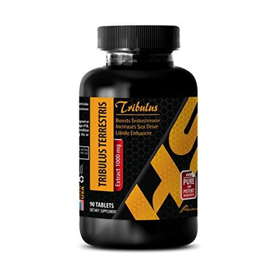 Testosterone booster for muscle growth pills - TRIBULUS TERRESTRIS EXTRACT 1000 Mg - Tribulus terrestris extract - 1 Bottle 90 Tablets