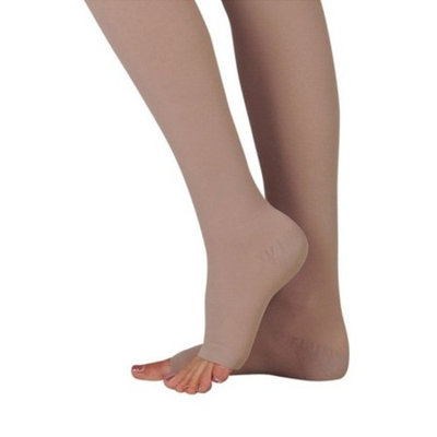 Juzo 3511 Dynamic (Varin) Soft Open Toe Thigh Highs w/Waist Att. RGT 20-30 mmHg Short JUZO3511AGHAR-P