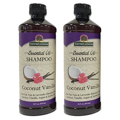 Nature's Answer Essential Oil Shampoo, Coconut Vanilla, 2 Count
