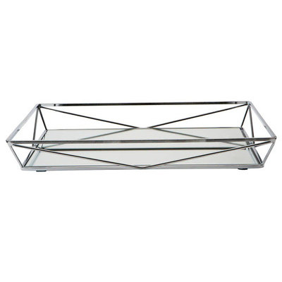 Home Details Geometric Mirrored Vanity Tray