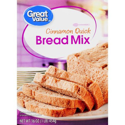 Great Value Cinnamon Quick Bread Mix, 16 oz