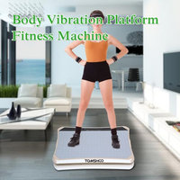 TOMSHOO Multifunctional Touch Button LED Body Fitness Vibration Platform Plate Body Shaper Massage Machine