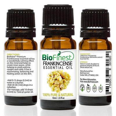BioFinest Frankincense Oil - 100% Pure Frankincense Essential Oil - Therapeutic Grade - Premium Quality - Best For Immune System, Wrinkles, Scars & Stretch Marks - FREE E-Book