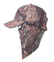 Quikcamo Matthews Lost Camouflage Cap, Camo Hunting Hat with Rear Model Face Mask Technology (61cm Adjustable)