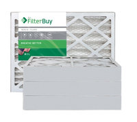 AFB Silver MERV 8 12x18x4 Pleated AC Furnace Air Filter. Filters. 100% produced in the USA. (Pack of 4)
